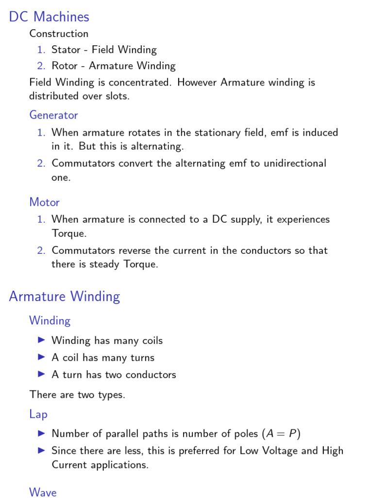 Understanding DC Machines and Their Operations | PDF | Electric Motor ...