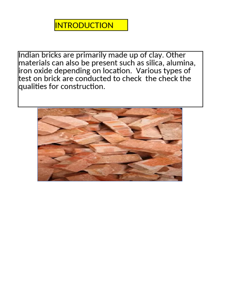 Essential Brick Quality Tests Guide | PDF