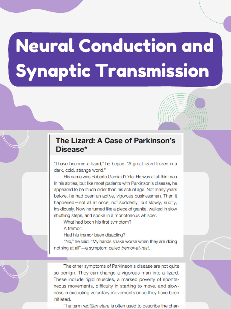 Membrane Potential and Neural Transmission | PDF | Chemical Synapse ...