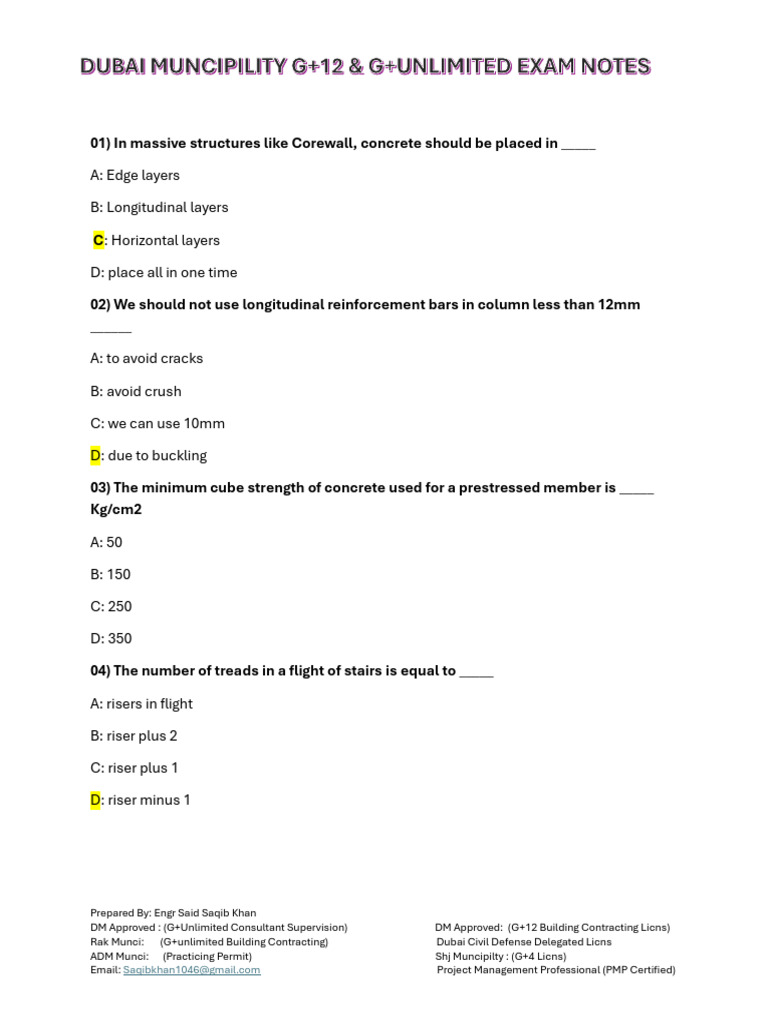 Dubai Muncipility New 2025 G 12 And G Unlimited Exam Notes Preapred By