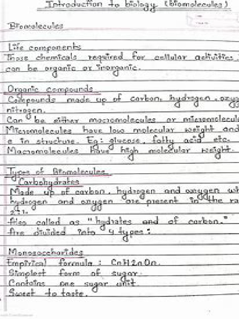 Biology Notes | PDF