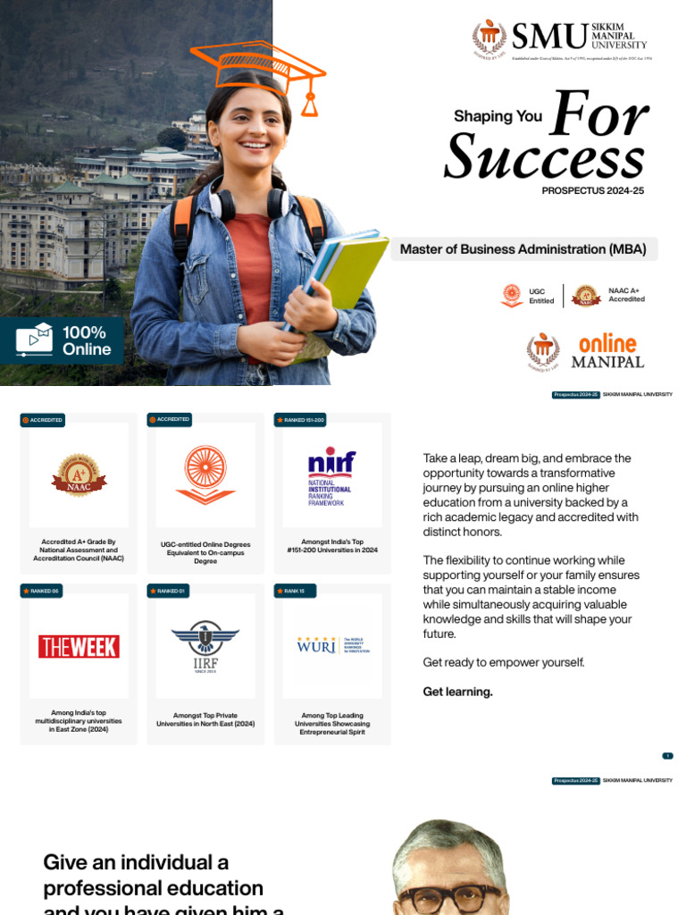 SMU MBA International Brochure | PDF | Master Of Business ...