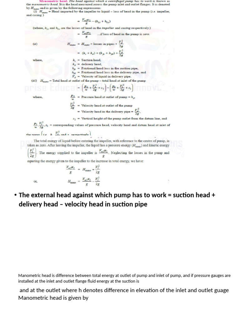 Minimum Speed for Centrifugal Pump | PDF
