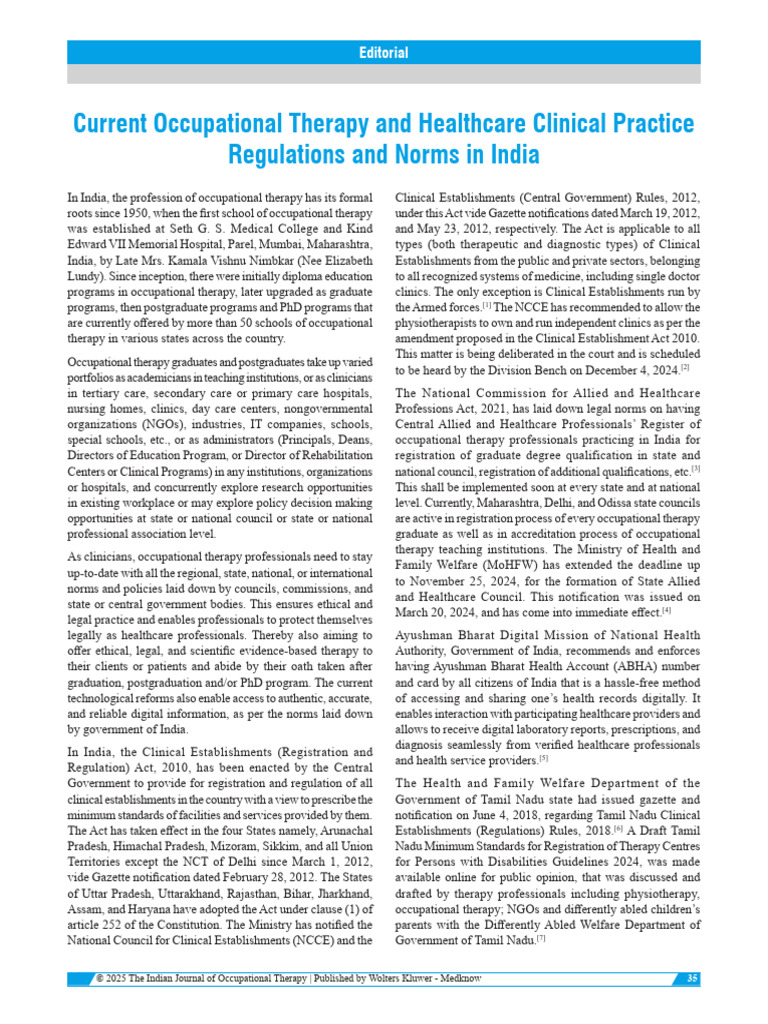 current_occupational_therapy_and_healthcare.1 | PDF | Occupational ...