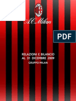 AC Milan Bilancio (Accounts and Report) 2009
