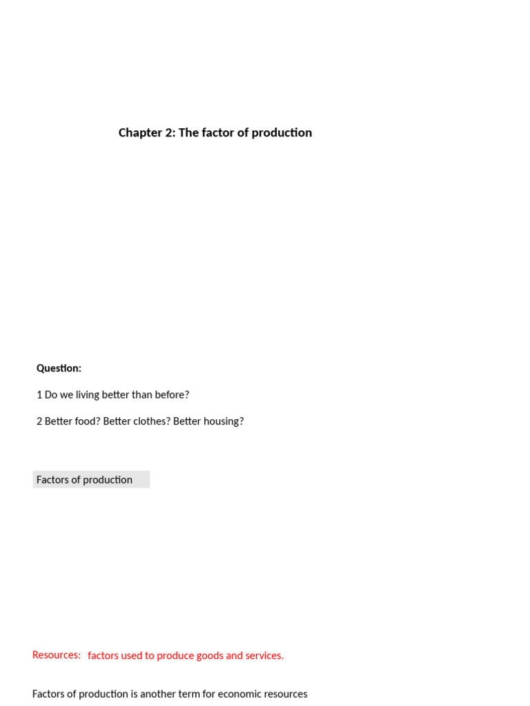 Understanding Factors of Production | PDF | Employment | Labour Economics