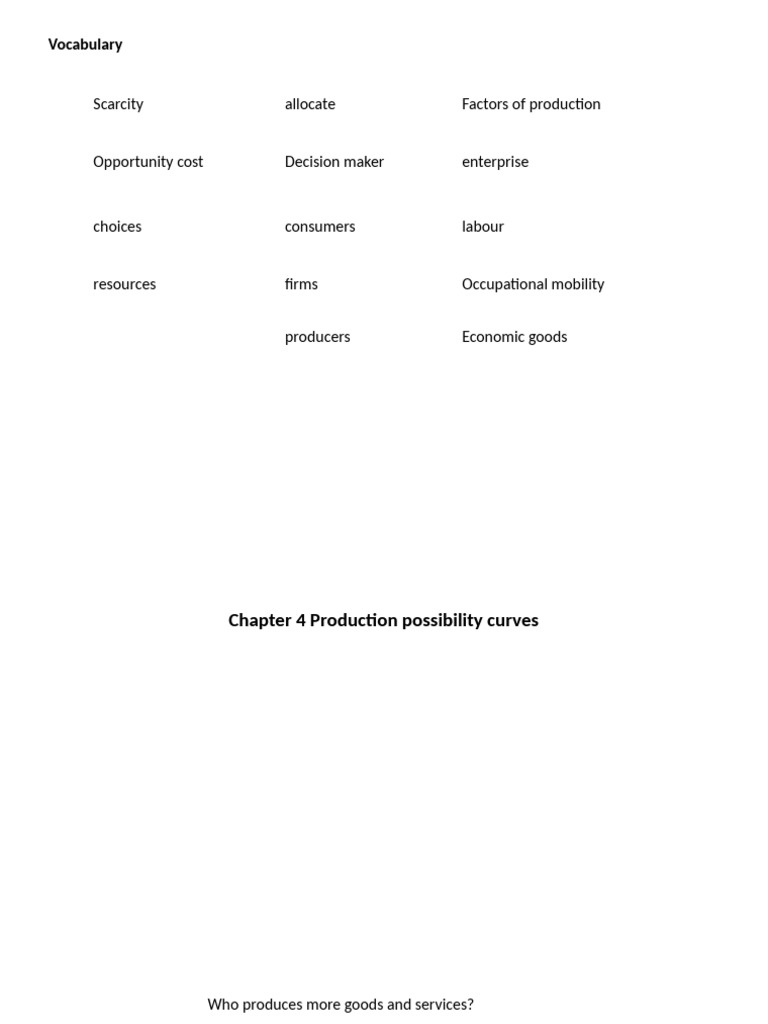 Understanding Production Possibility Curves | PDF | Economies | Economics