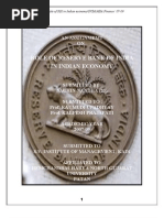 Download Role of RBI in Indian Economy by sachin SN8521810 doc pdf