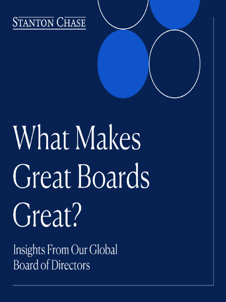 What Makes Great Board | PDF