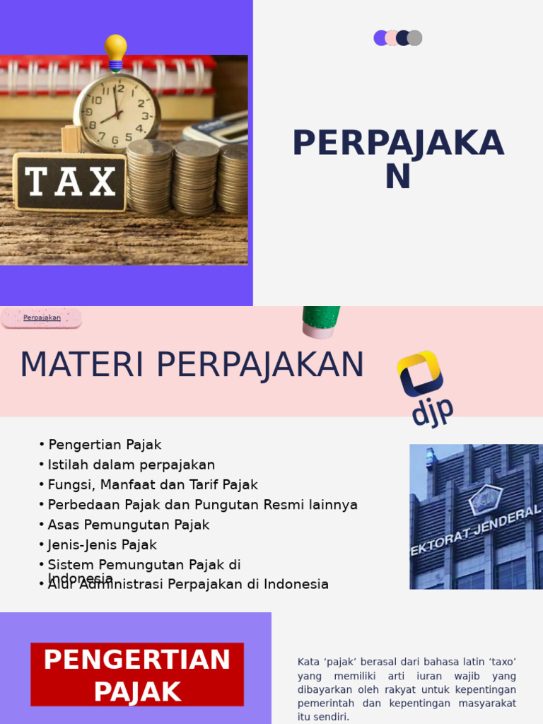 Materi Dasar Perpajakan Indonesia Pdf