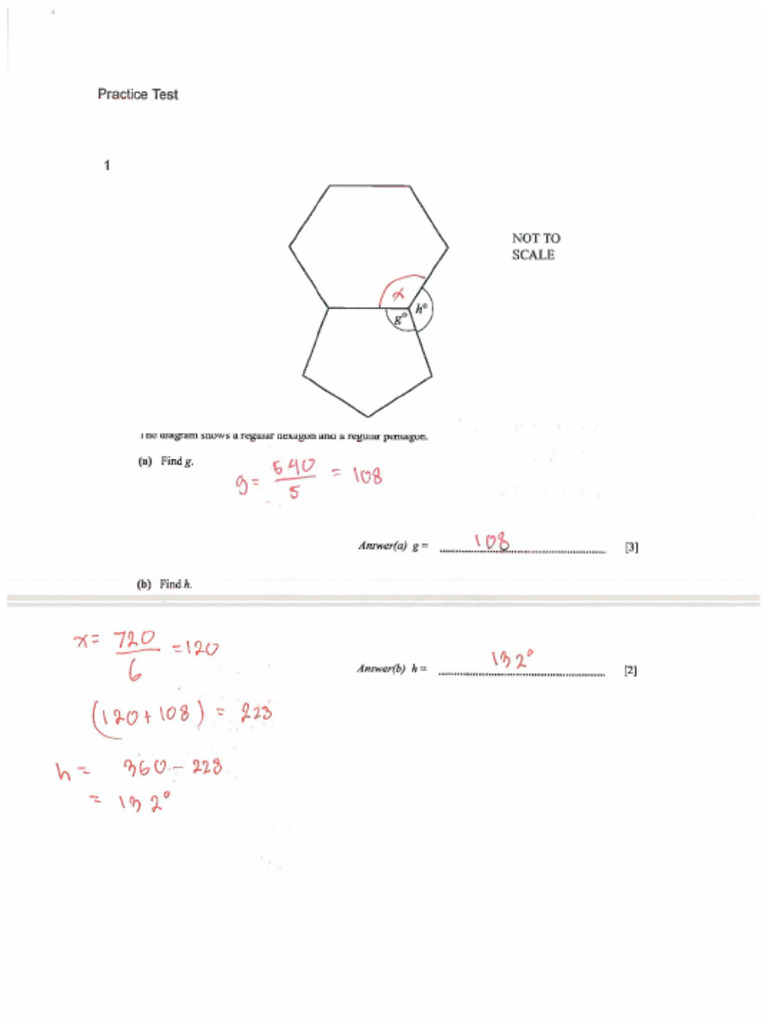 Practice - Test - MS Igcse Maths Ext | PDF