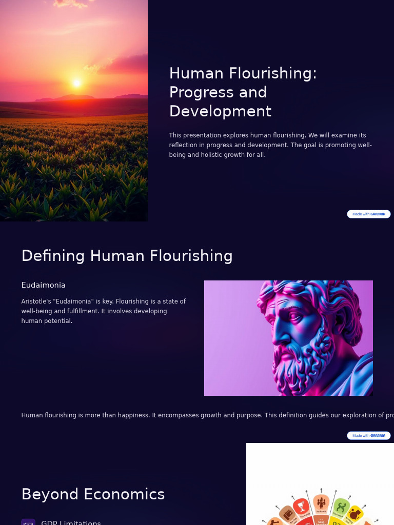 Human Flourishing: Progress and Well-Being | PDF | Well Being ...