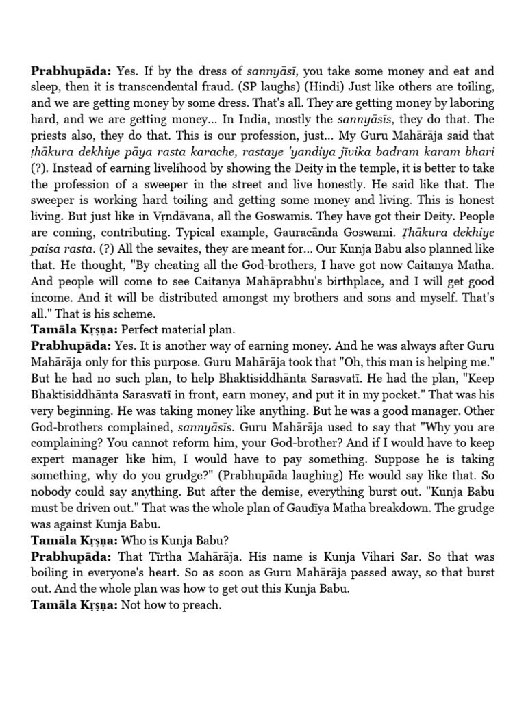 Gaudiya Math After Bhaktisiddhanta Saraswati Left. Who Should Be ...
