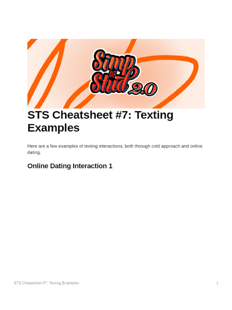 Module 10.7 Texting Examples | PDF
