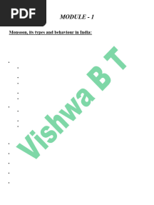 Water Conservation & Rain Water Harvesting (BCV654A) notes