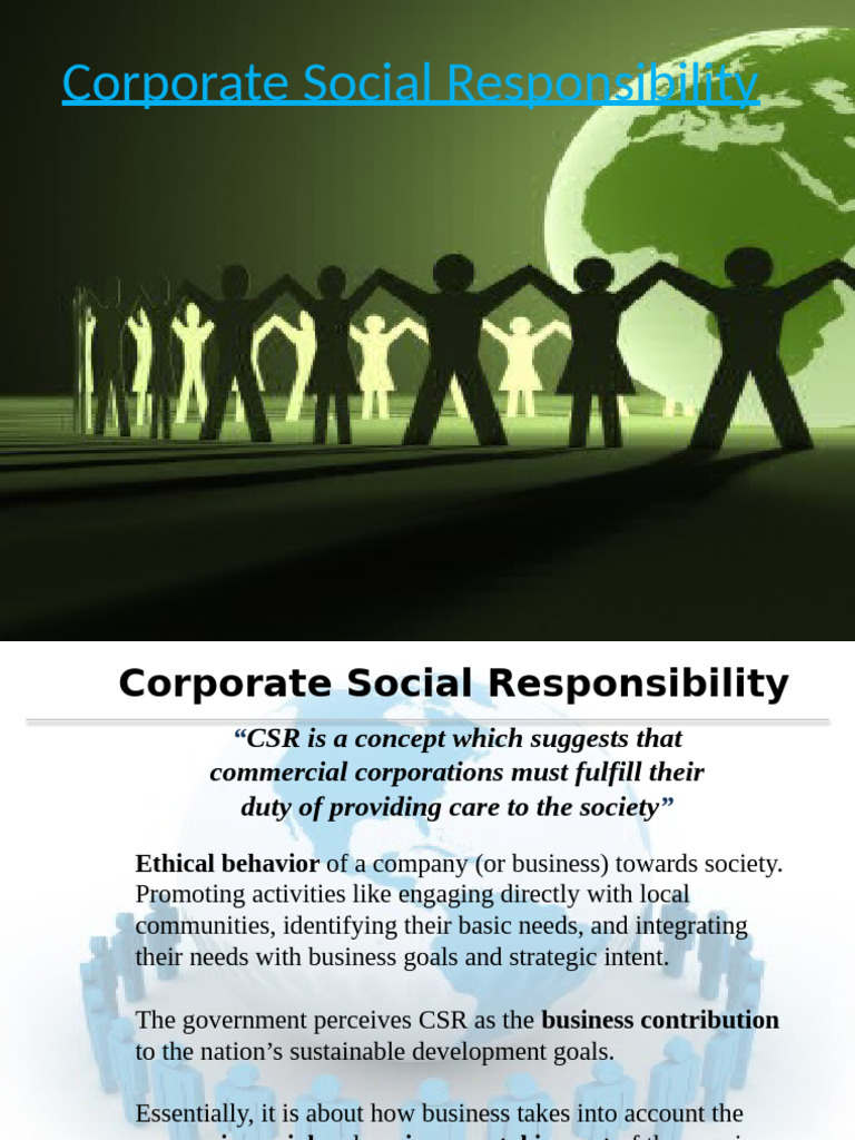 Understanding Corporate Social Responsibility | PDF | Corporate Social ...