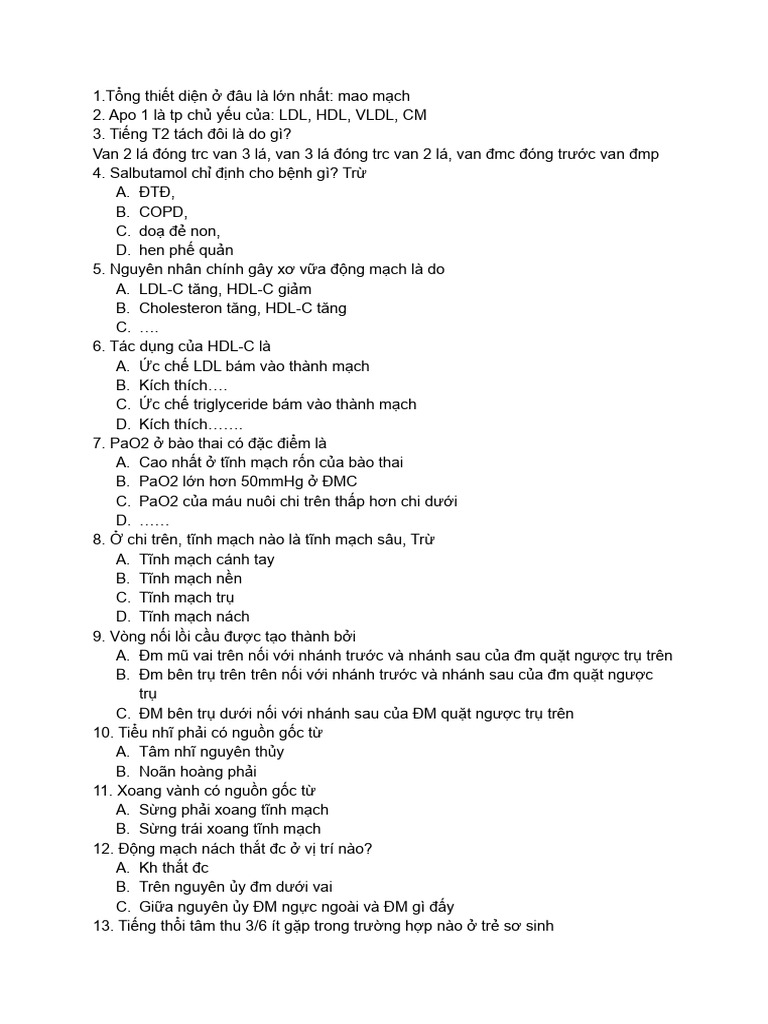 REVIEW MODULE S2.5 Đội Máu | PDF