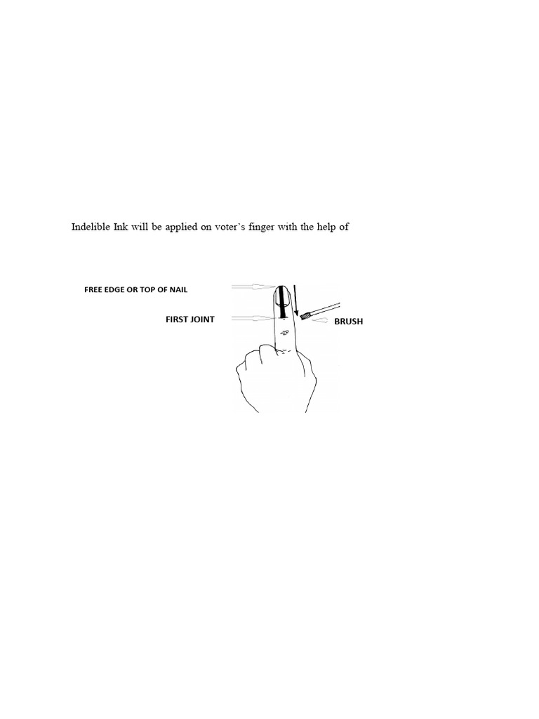 Indelible Ink Application Guidelines | PDF