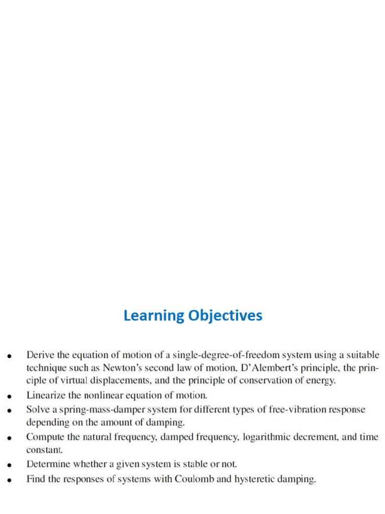Lecture Vibration 01 | PDF