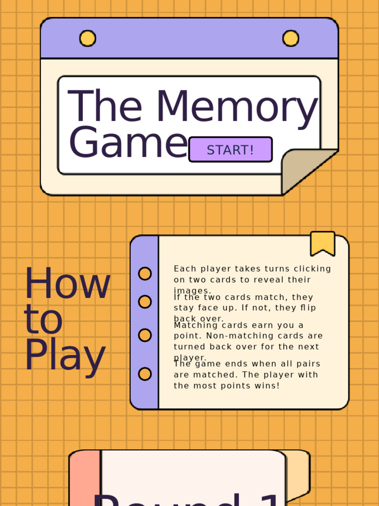 Memory Game Rules and Scoring Guide | PDF