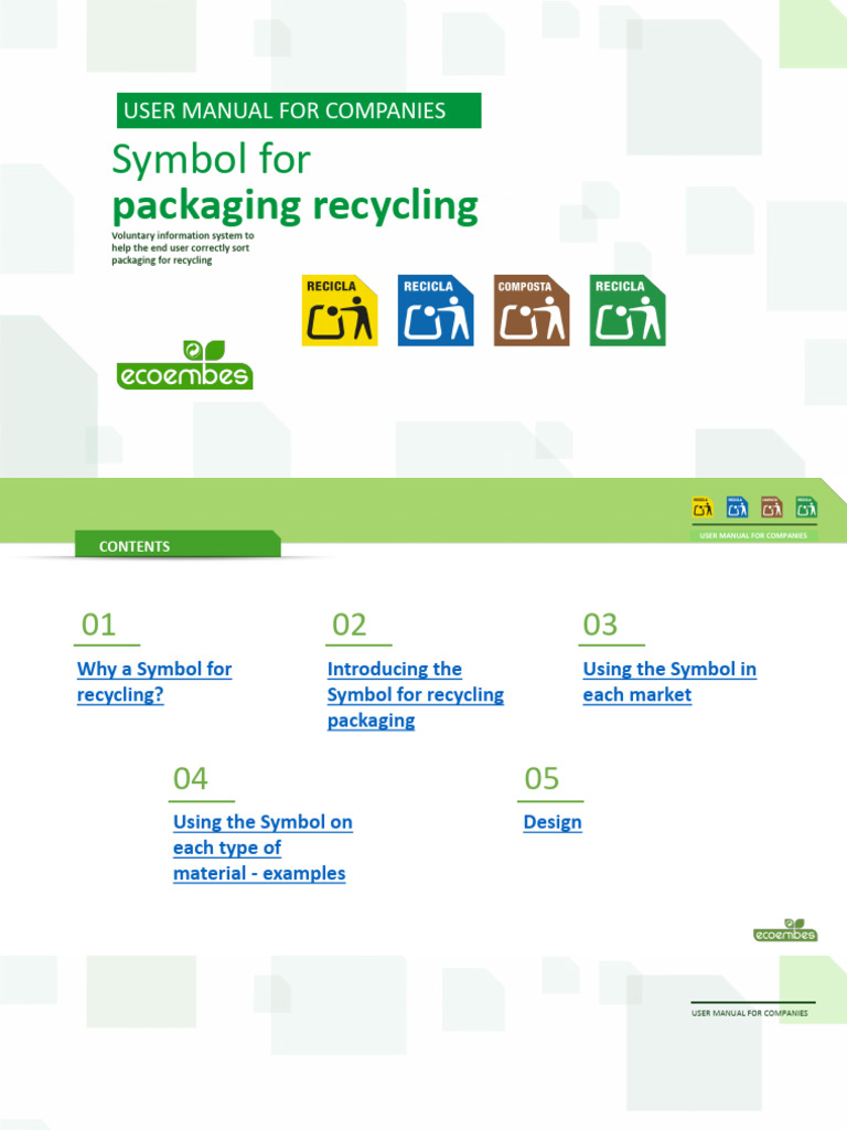 2024 Triman Recycling Symbol Guide | PDF | Recycling | Color
