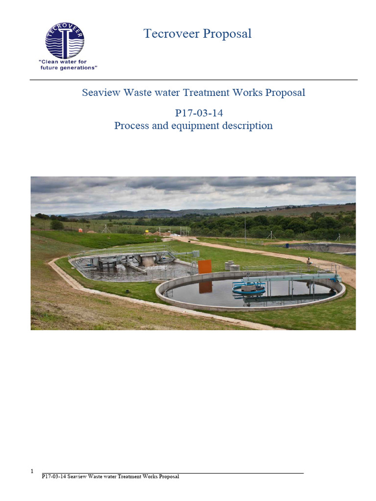 Seaview Wastewater Treatment Proposal | PDF | Sewage Treatment ...