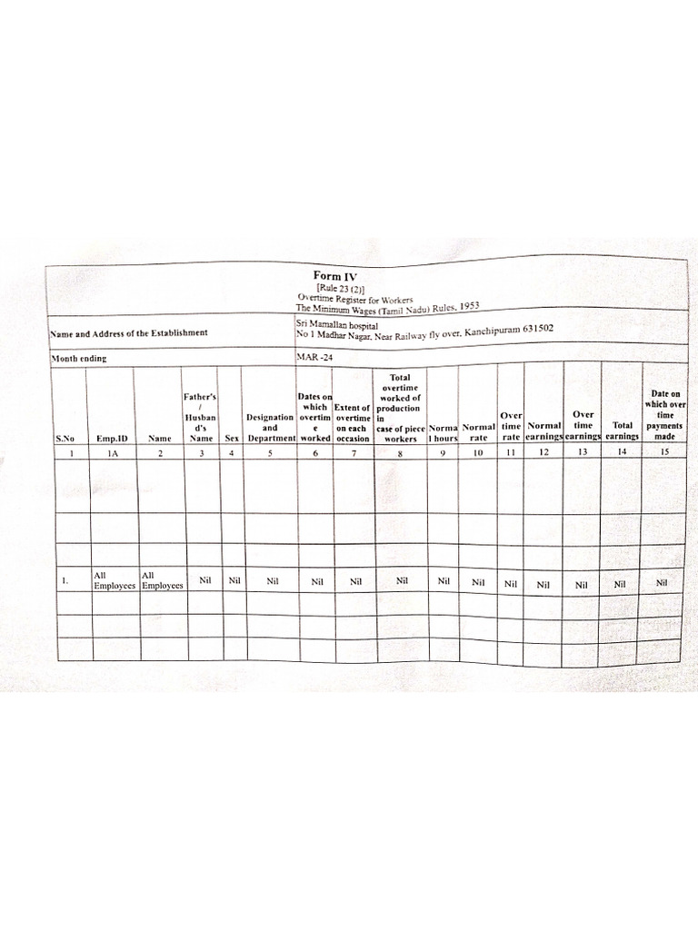 Form IV March 2024 | PDF