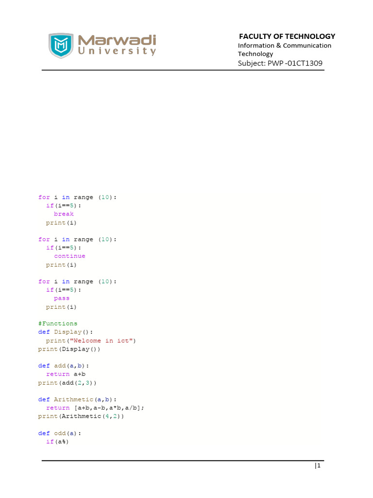 Session Handout-5 | PDF