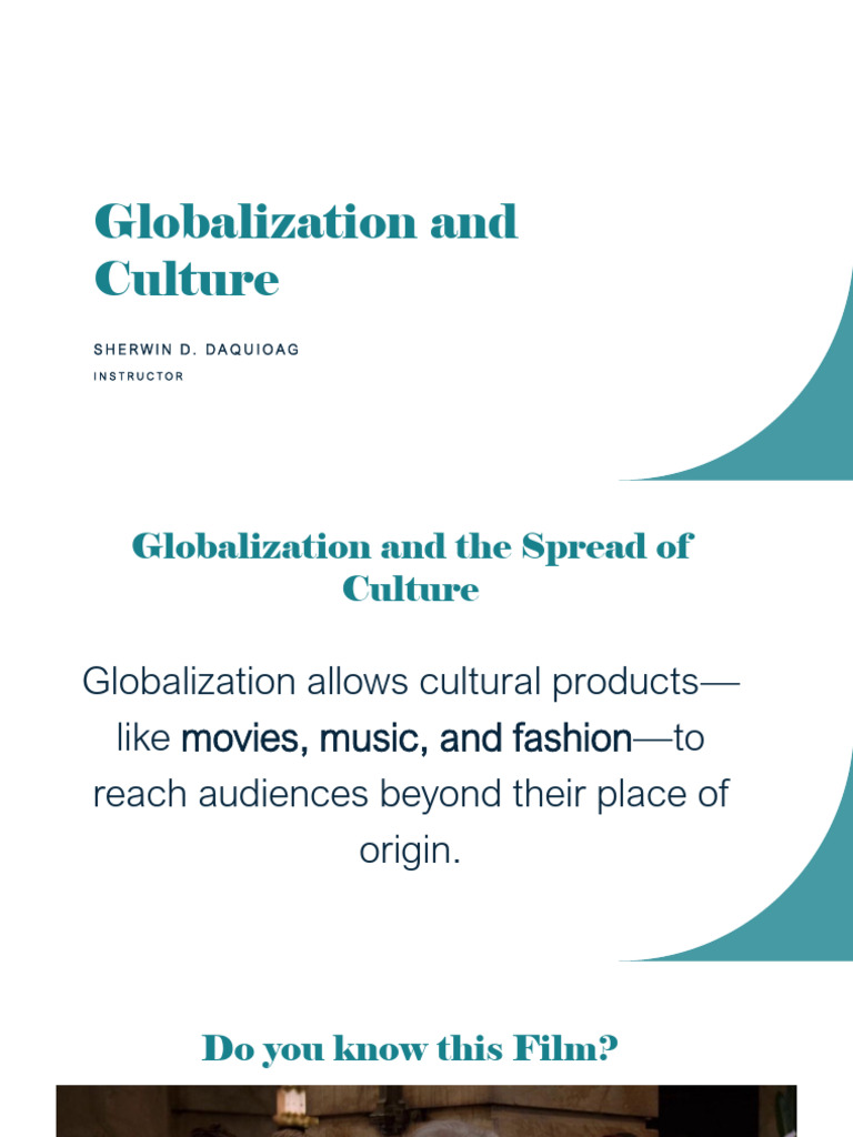 Globalization's Impact on Culture and Media | PDF | Globalization ...