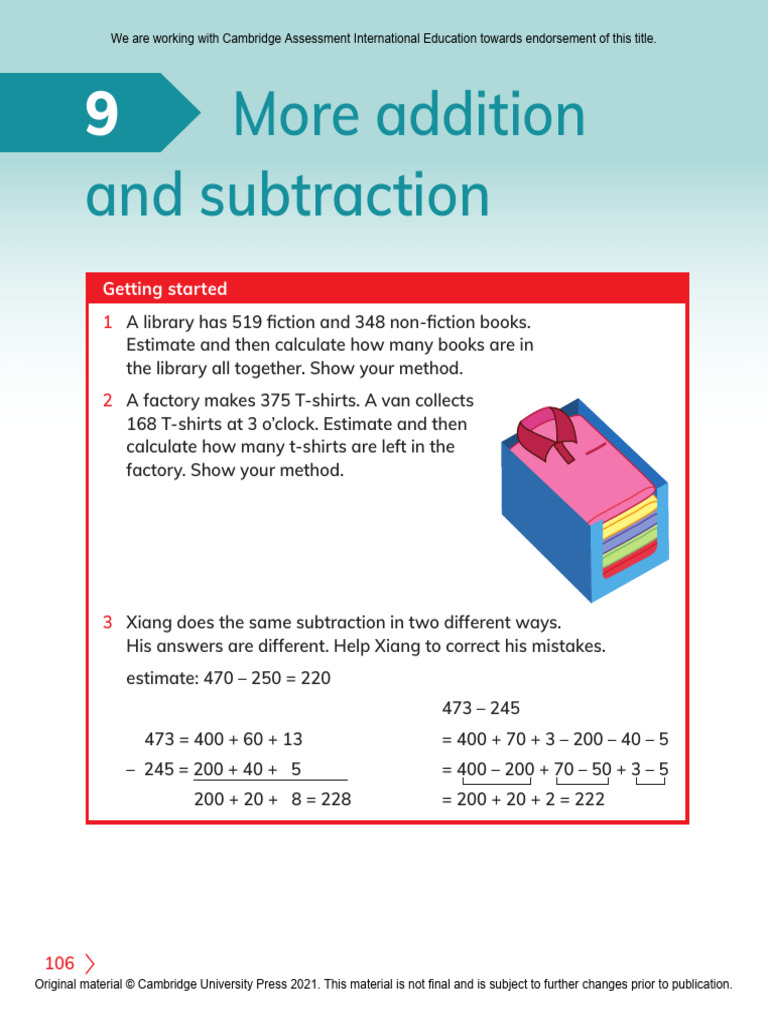 Addition and Subtraction Techniques | PDF | Subtraction | Arithmetic