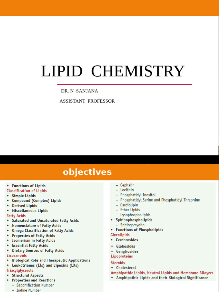Biochemistry of Lipids and Fatty Acids | PDF | Fatty Acid | Lipid