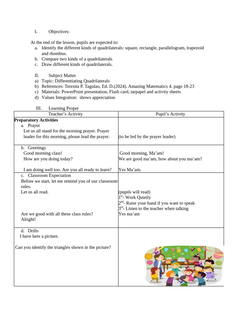 Quadrilateral Drawing Activities | PDF | Rectangle | Geometric Shapes
