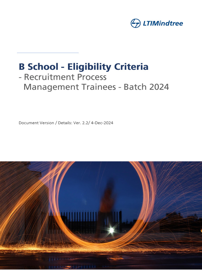 Campus Placement Eligibility Criteria 2025 | PDF