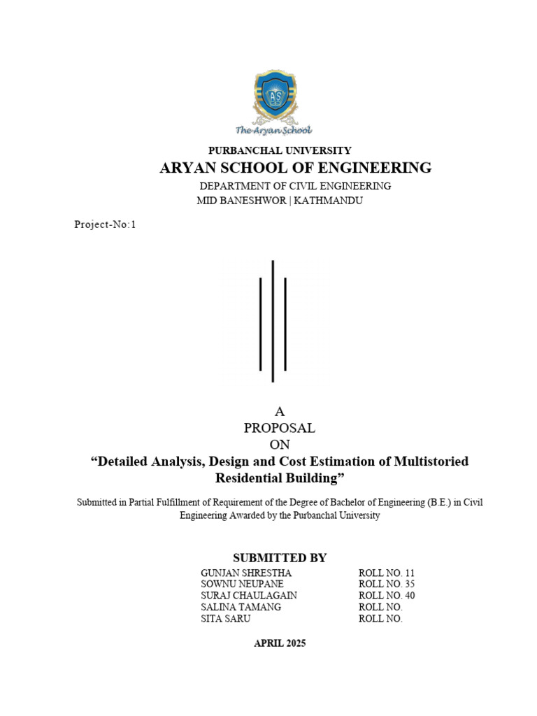 Multistoried Building Design Proposal | PDF | Earthquake Engineering ...