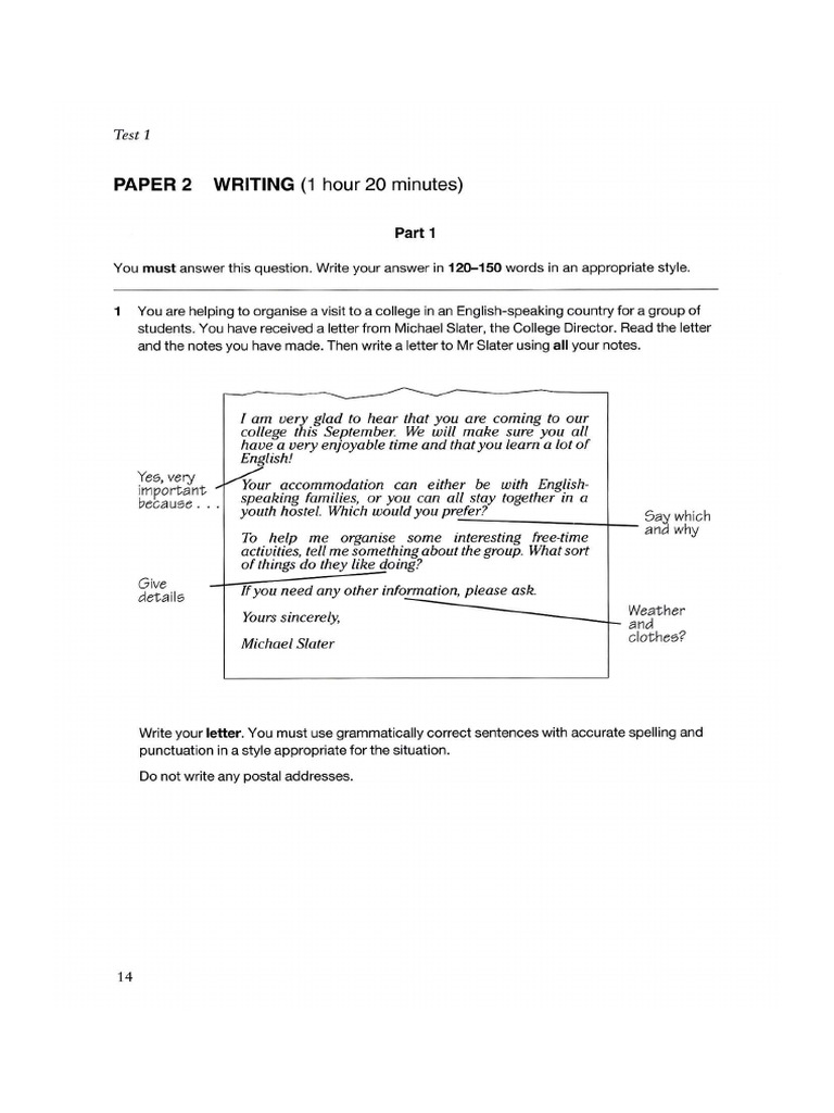 Bk2 Test 1 Writing 1 | PDF