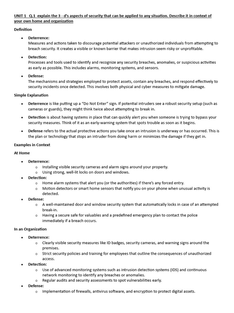 Understanding Security's 3-Ds | PDF | Information Security | Security