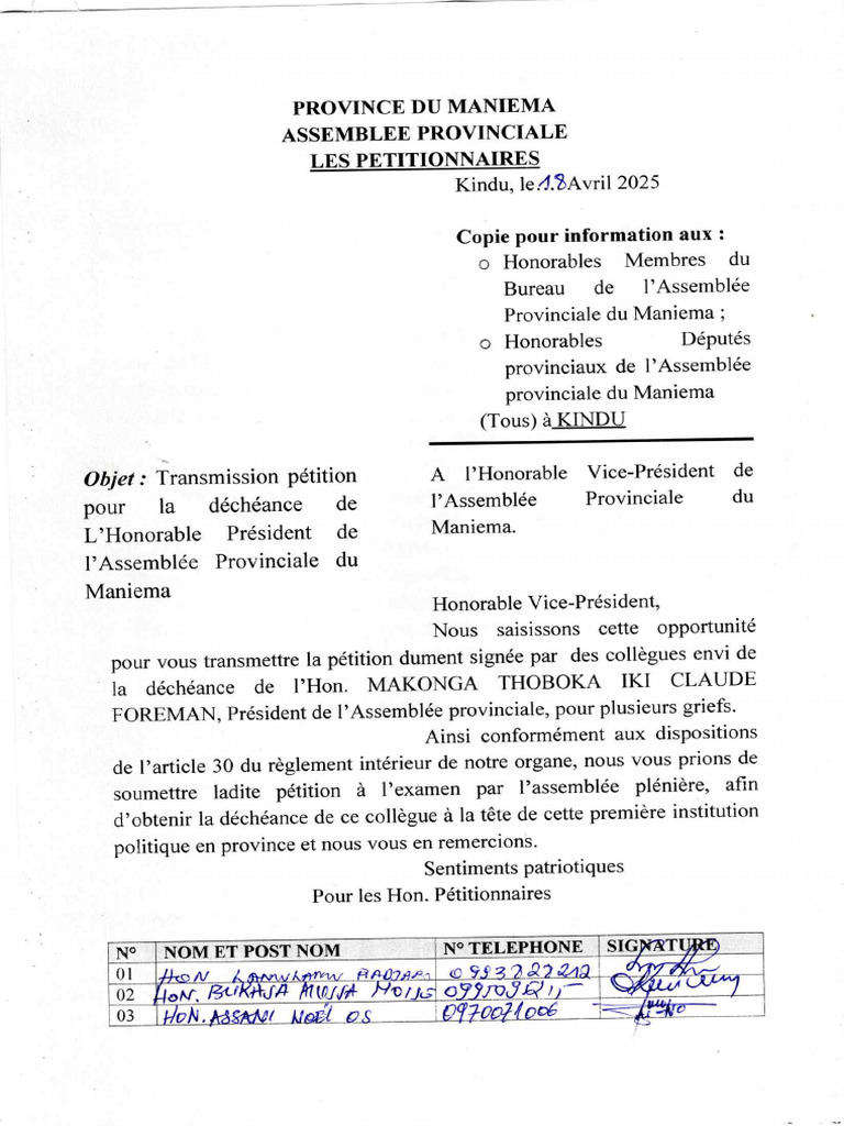Pétition | PDF