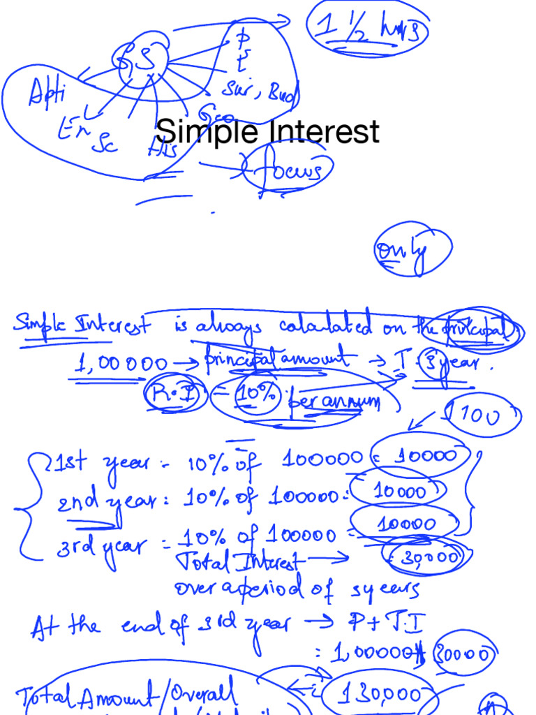 Simple Interest | PDF