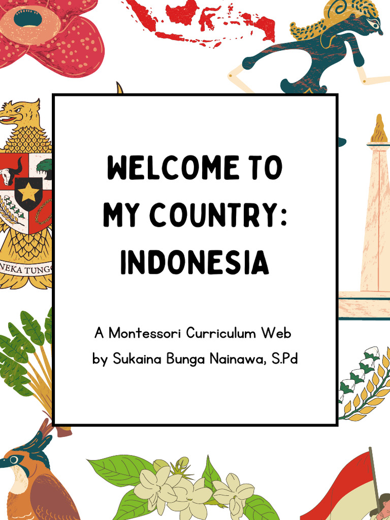 Montessori Curiculum Themed: Welcome To My Country Indonesia | PDF ...