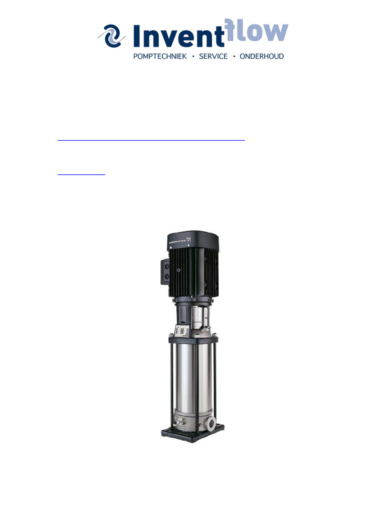 En 96517189 Grundfos CRN 5 10 A FGJ A e Hqqe | PDF | Pump | Screw