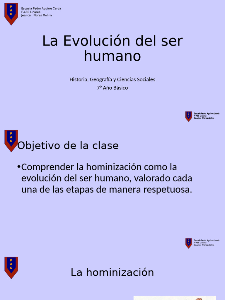 La Evolución del ser humano | PDF | Homo | Evolución humana