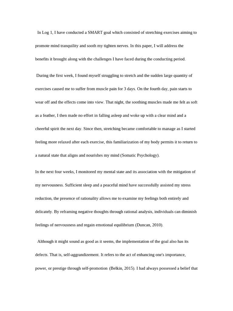 Lok Yin Lai Log 3 | PDF | Relaxation (Psychology) | Mind