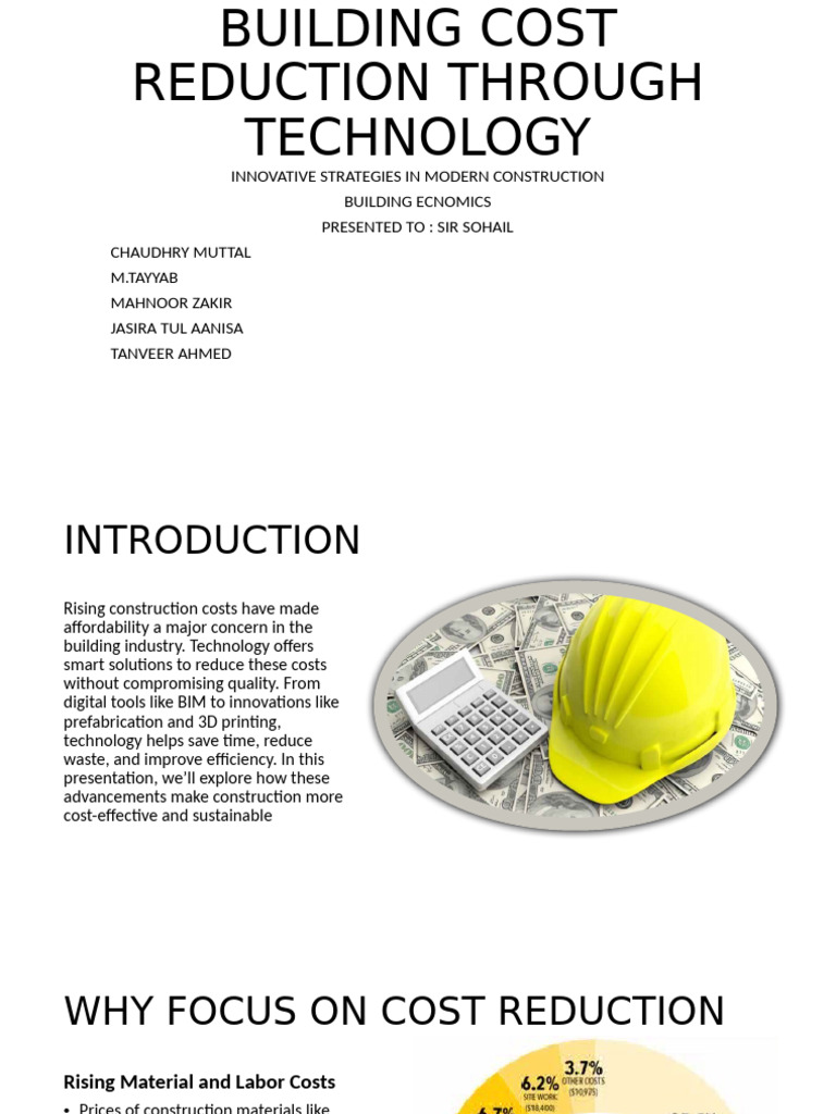 Cost Reduction Strategies in Construction | PDF | Building Information ...
