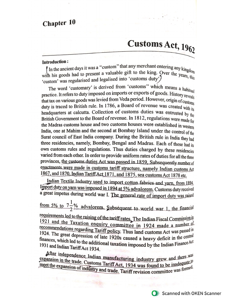 Customs Duty Unit - 5 | PDF