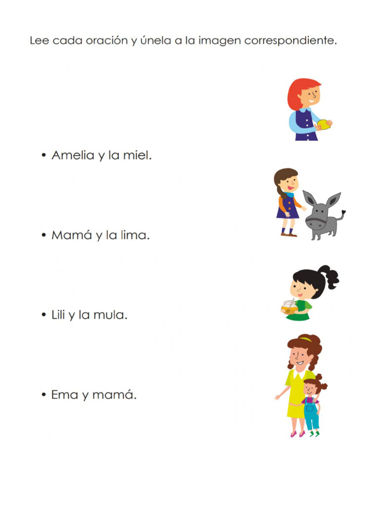 Oraciones Con La Letra M | PDF