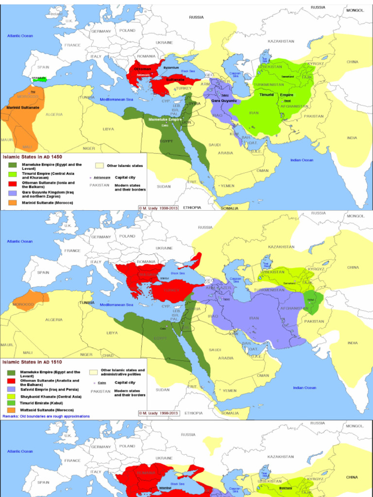 Evolution of Islamic States in The MENA Region | PDF
