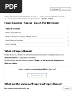 Learn Finger Abacus Basics | PDF | Hand | Finger