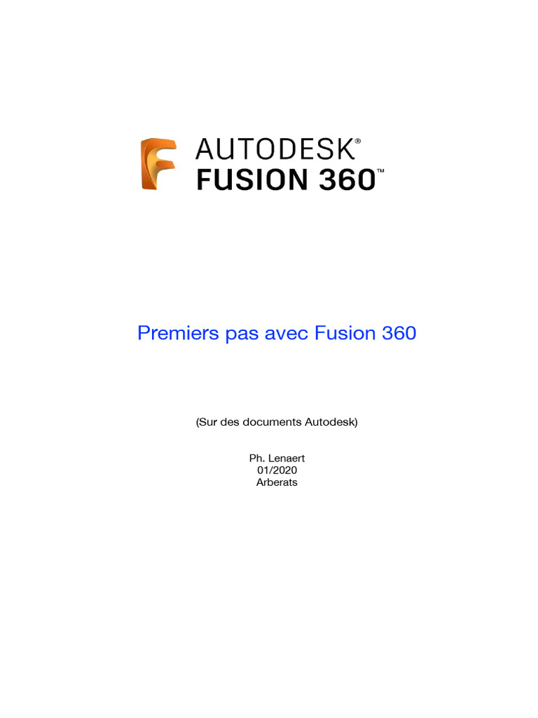 Introduction à Fusion 360 pour débutants | PDF | Autodesk | Conception