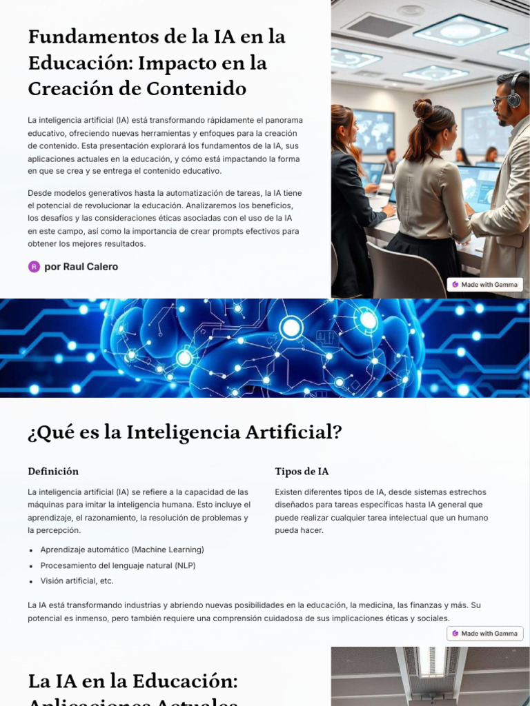 IA en Educación: Creación de Contenido Efectivo | PDF | Inteligencia ...