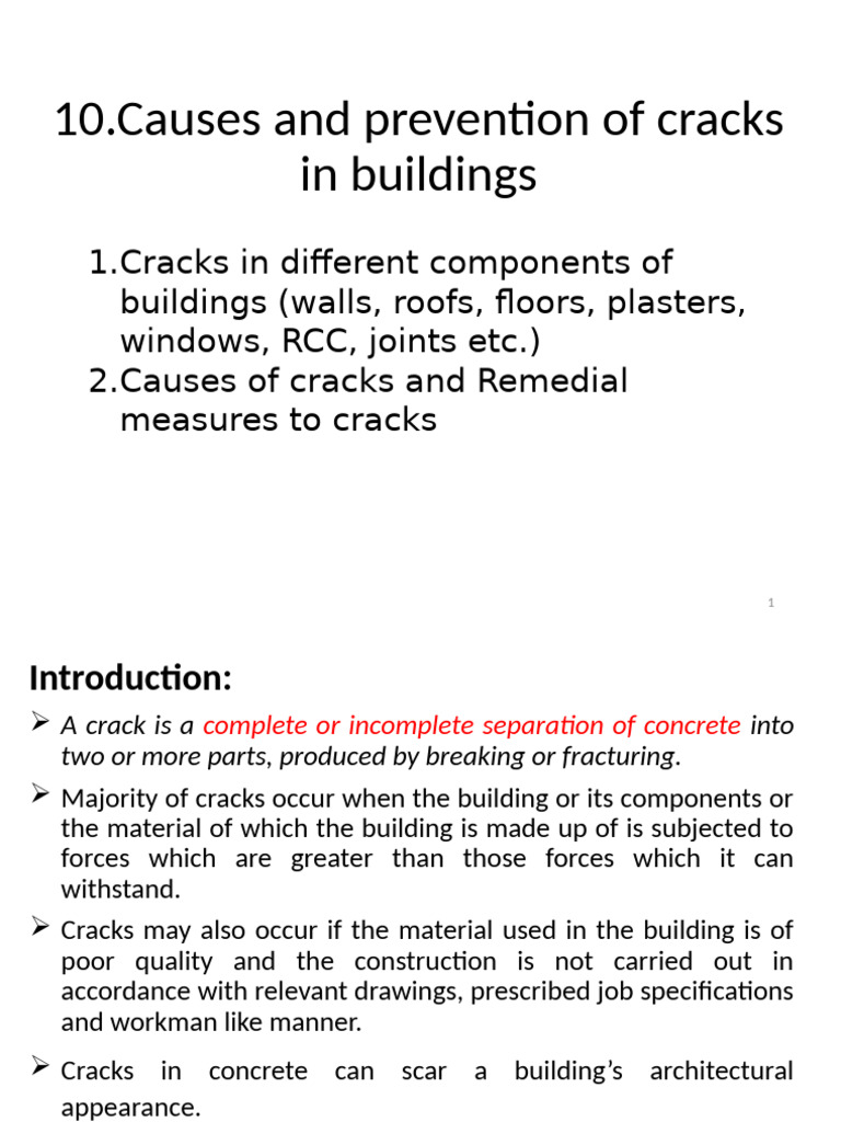 Chapter 10 - Causes and Prevention of Cracks | PDF | Concrete | Fracture